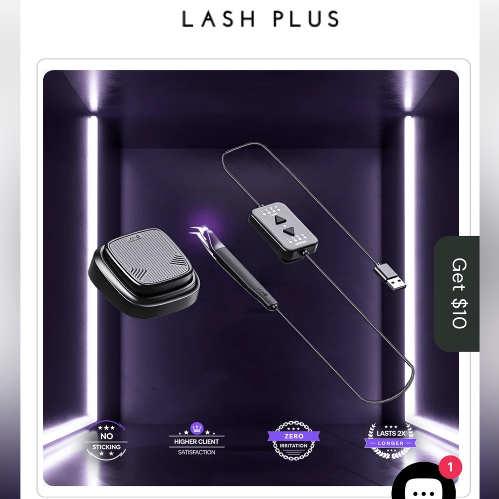Eyelash Extension Lash Plus - LED Tweezer Attachment Blue Tooth Light